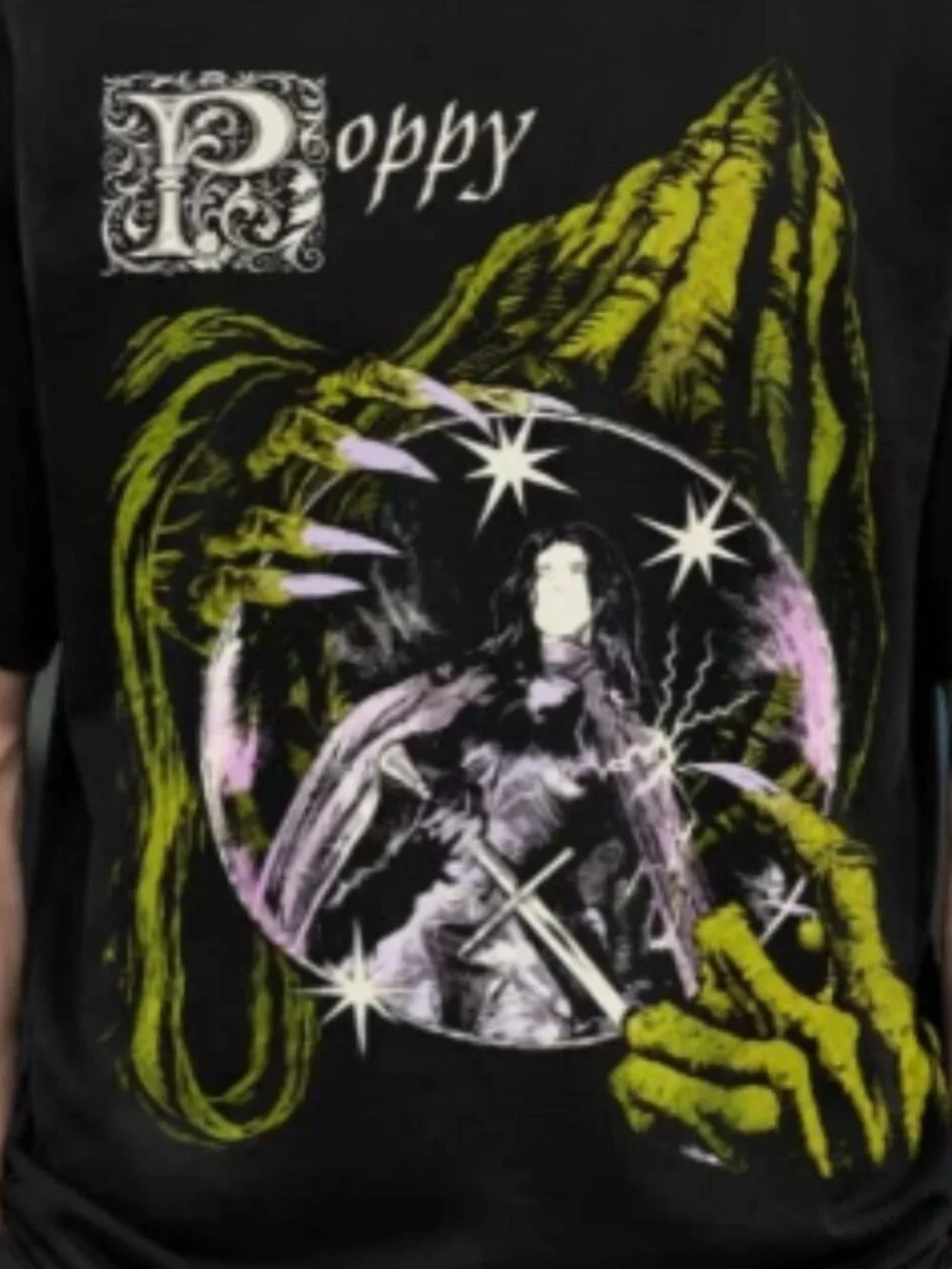 Poppy Constantly Nowhere North America Tour Graphic Black T-Shirt